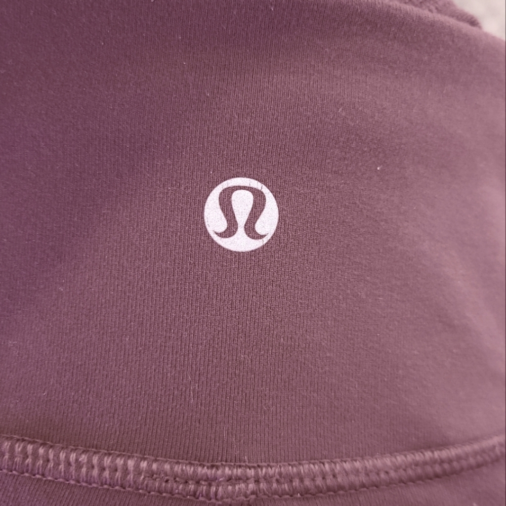 Lululemon Wunder Under Crop 21” Size 4 Bordeaux Drama Luon Dark Cherry Leggings - Picture 13 of 14